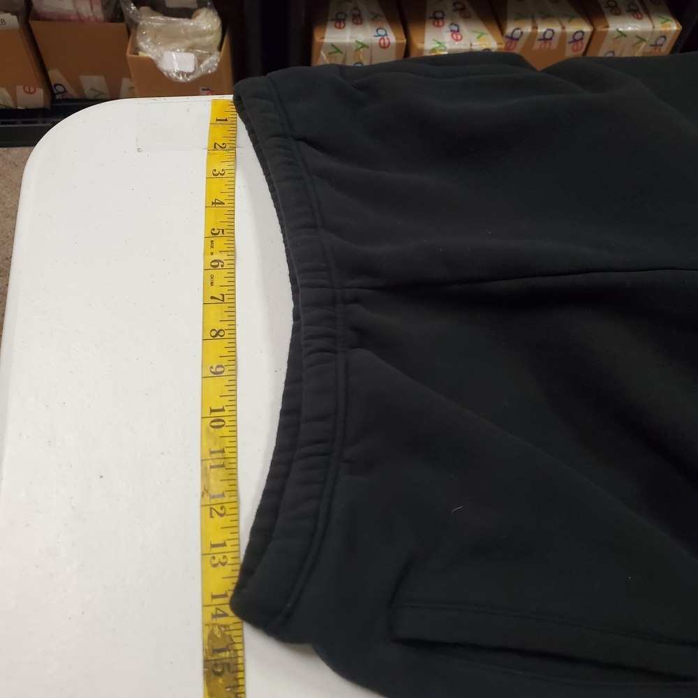 Skims Womens Pull On Fleece Lined Joggers Size M Black Tapered Athleisure Pocket - Picture 7 of 13